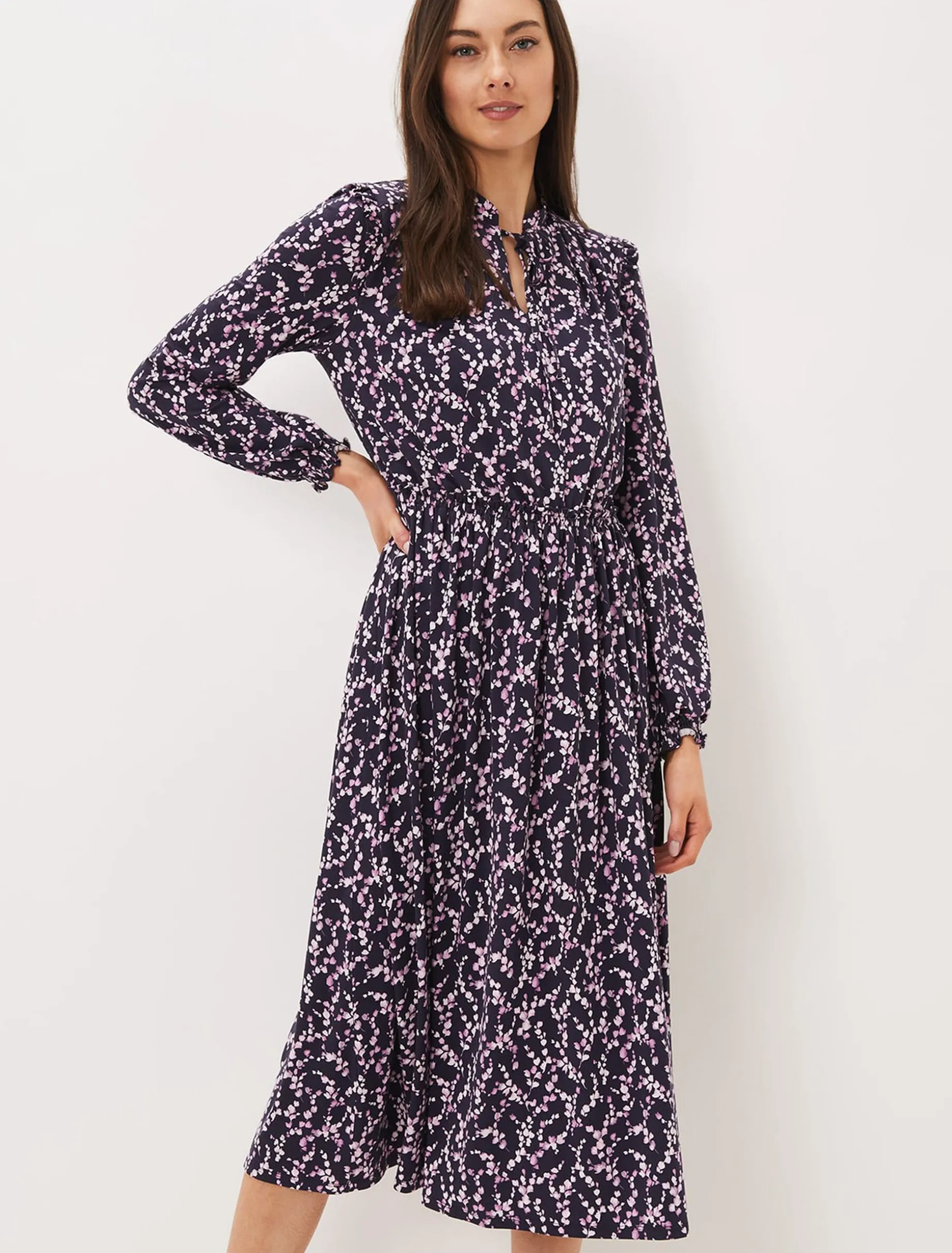 Shay Floral Midi Dress