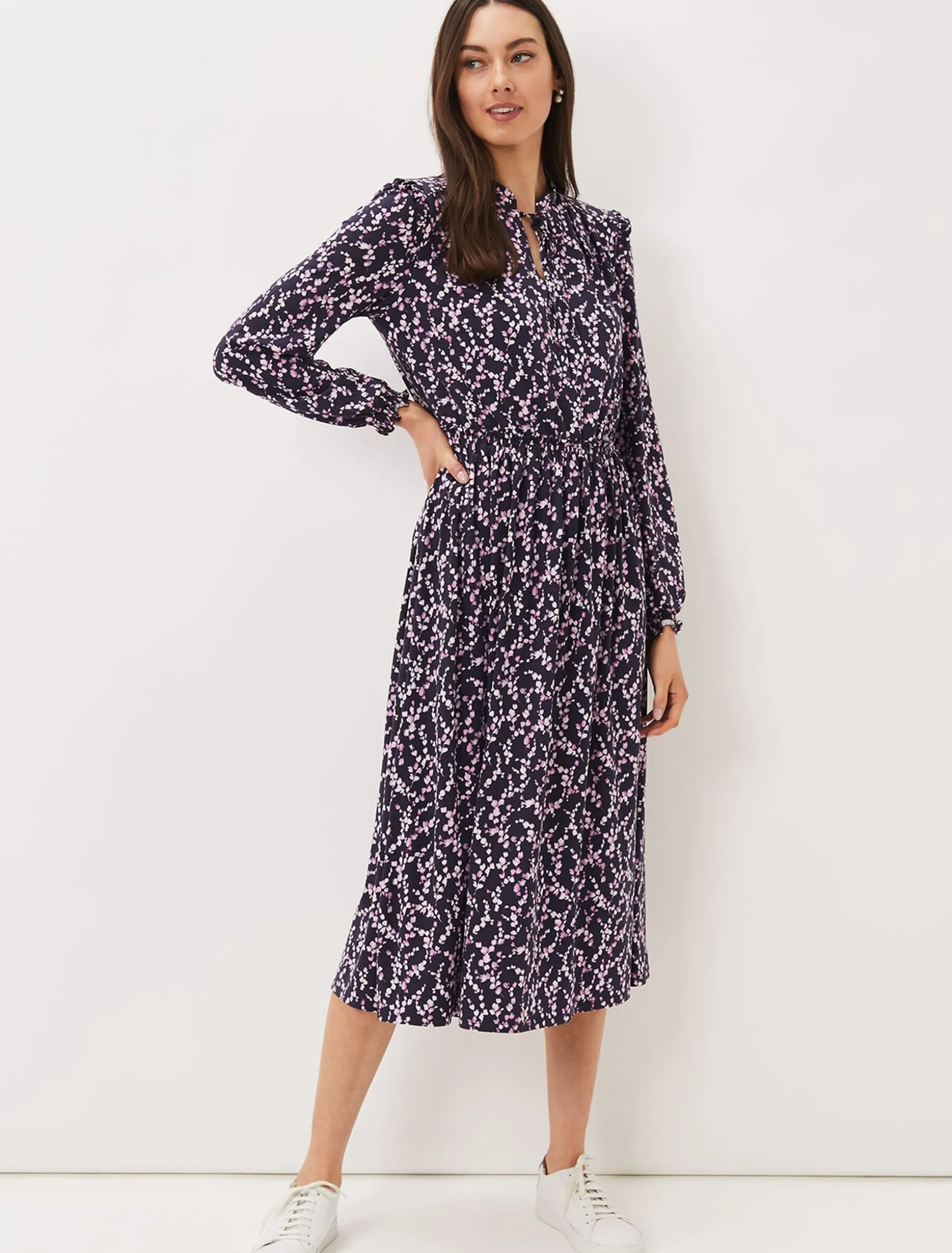 Shay Floral Midi Dress
