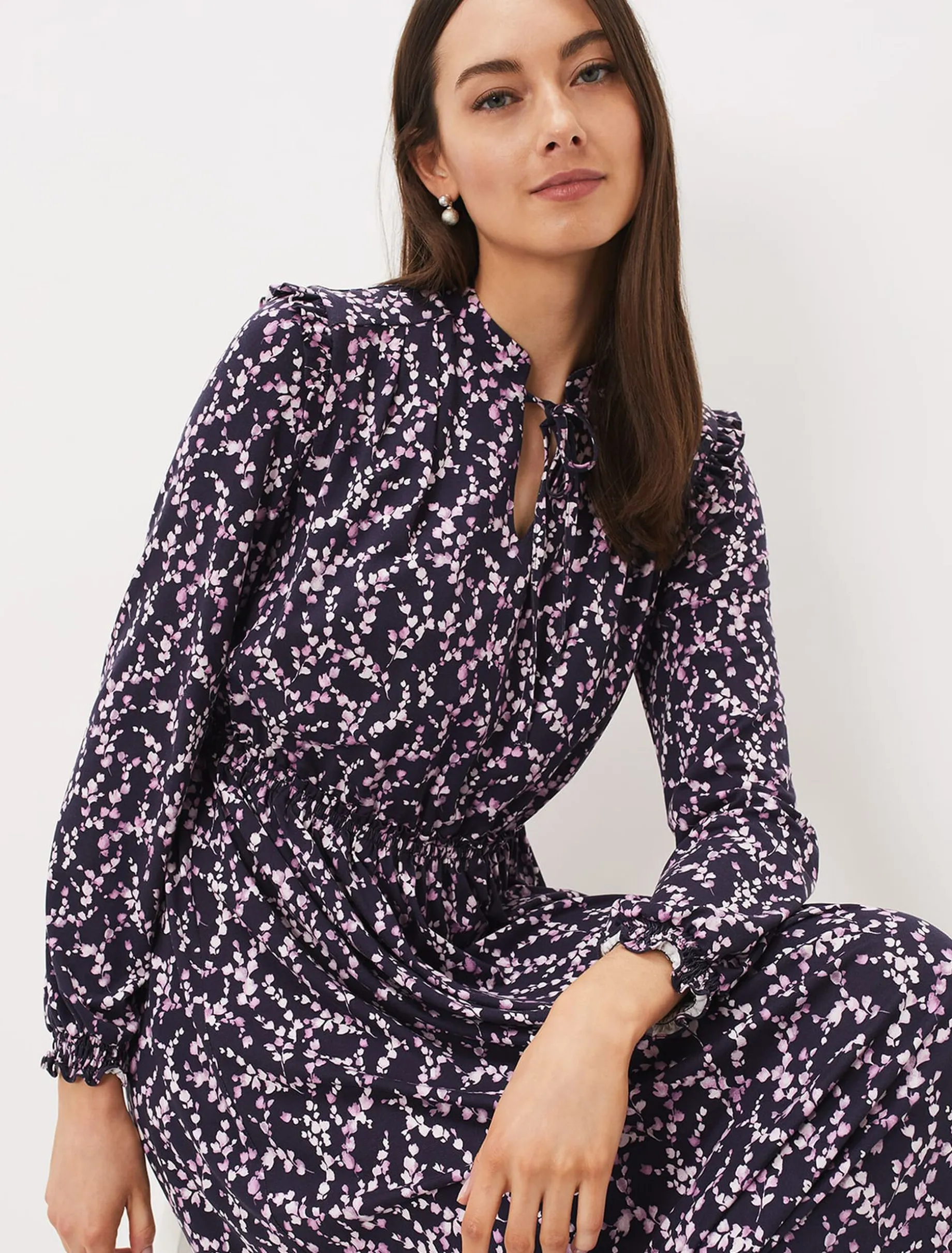 Shay Floral Midi Dress