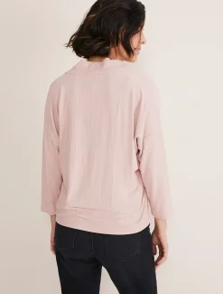 Shellie Textured V Neck Top