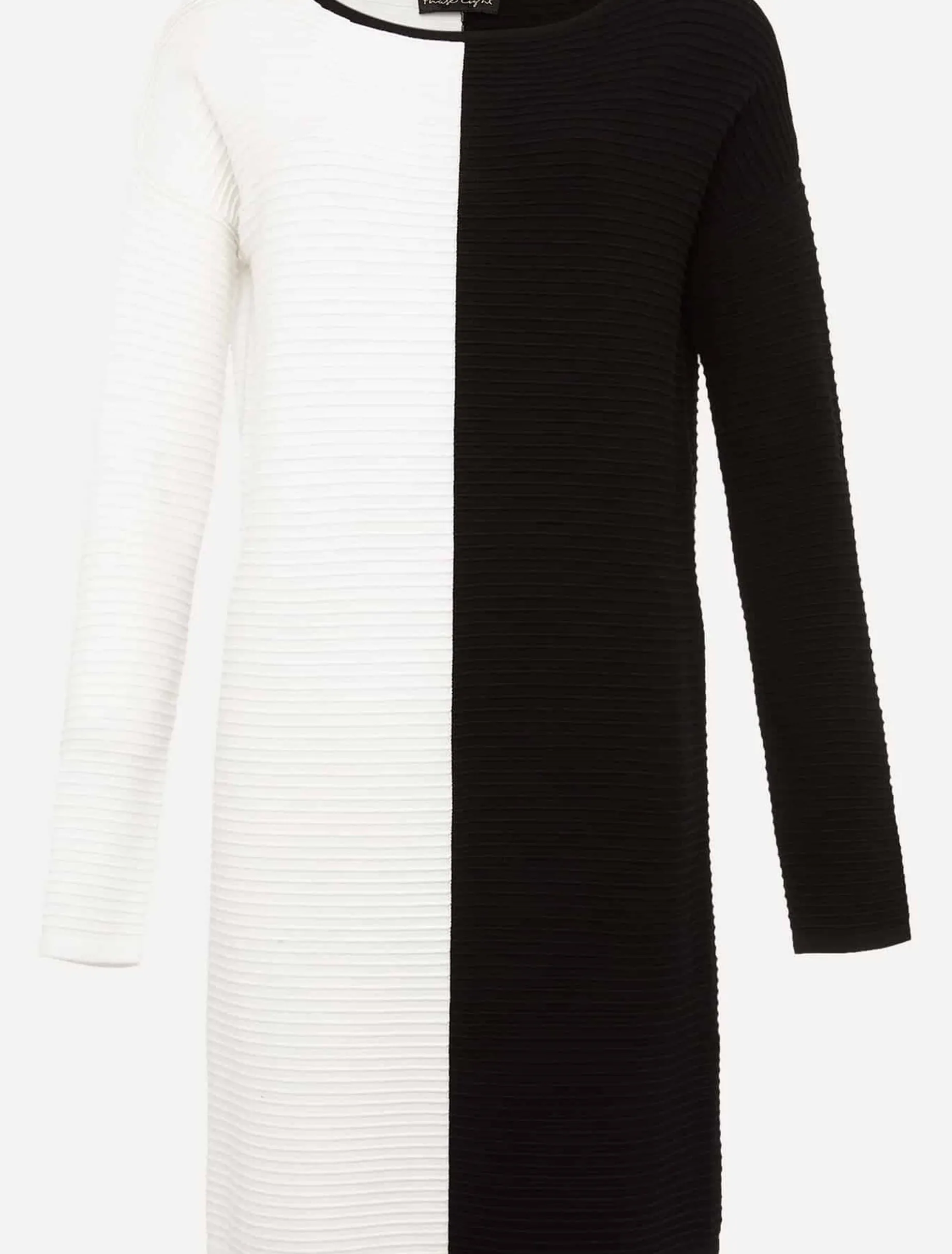 Sherrie Ribbed Colourblock Knit Tunic Dress