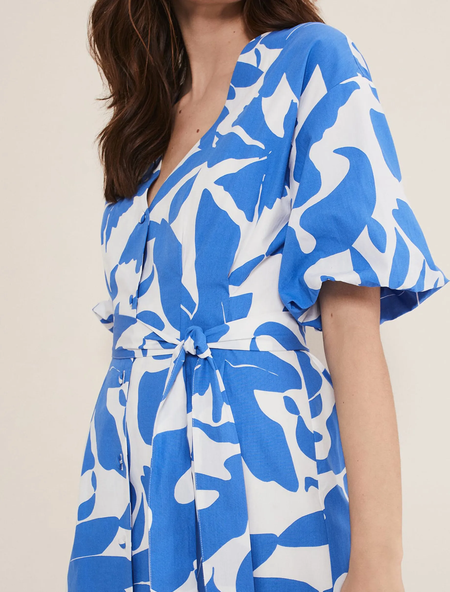 Sienna Cotton Two Colour Midi Dress