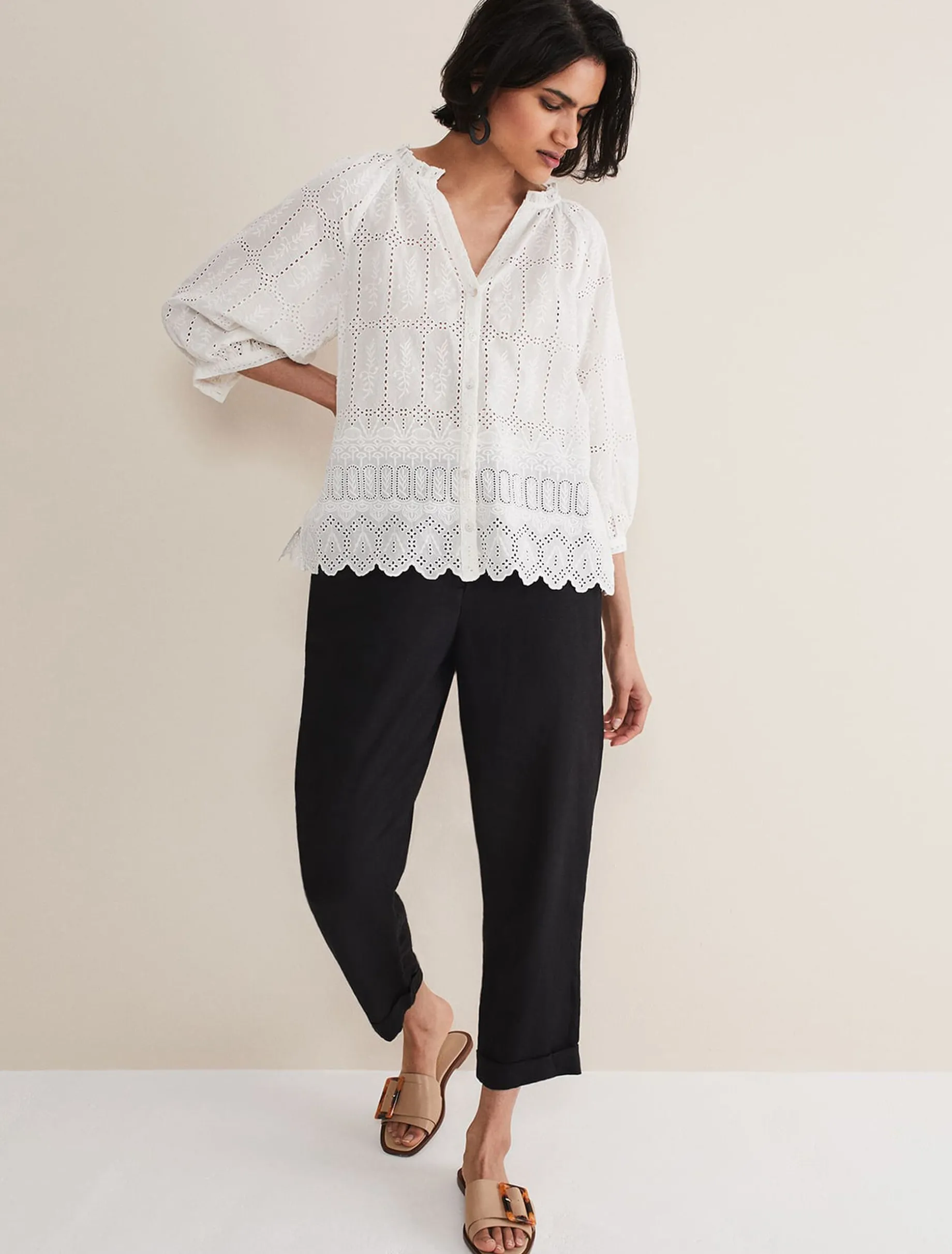 Sierra Broderie Blouse