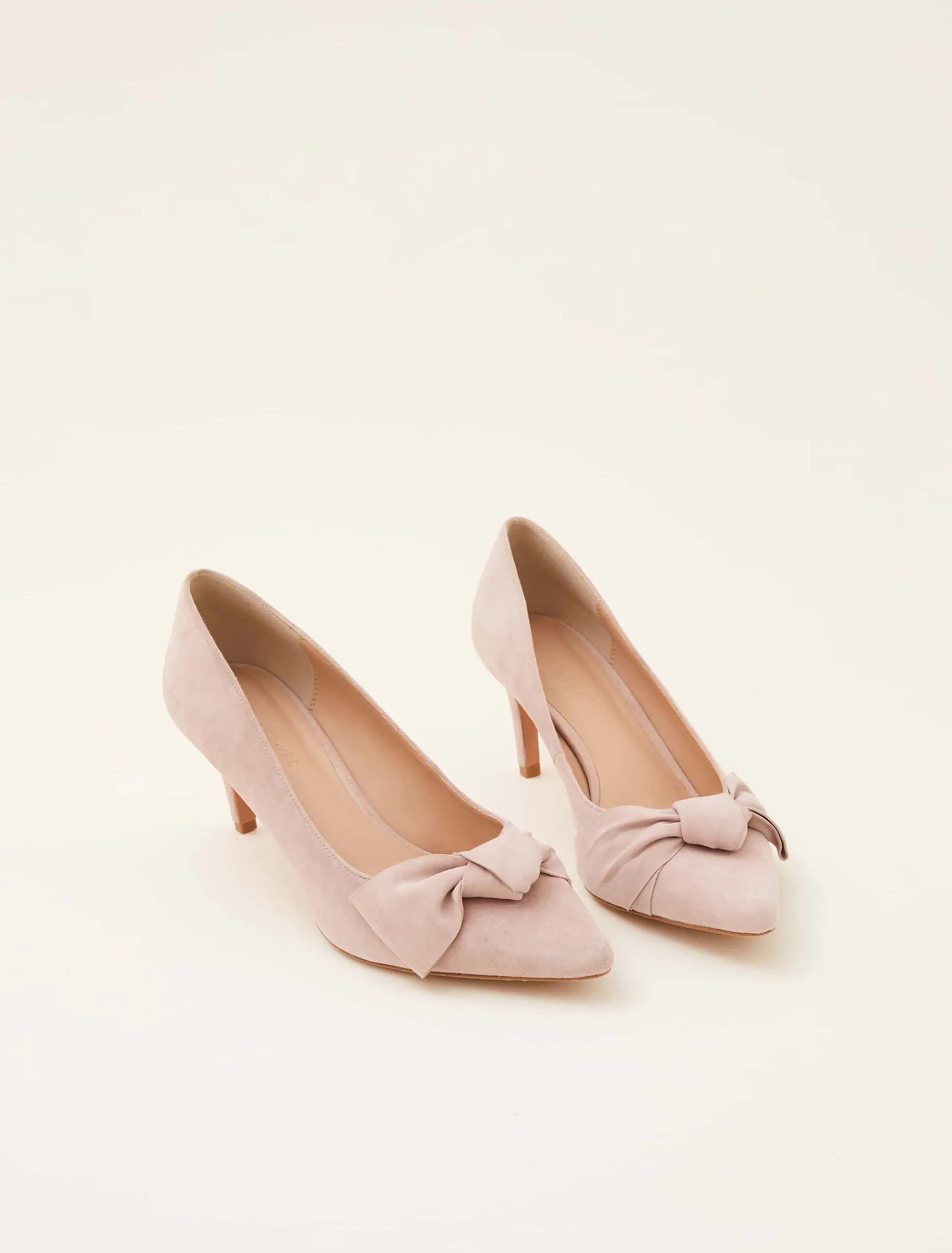 Sim Suede Bow Court Shoe