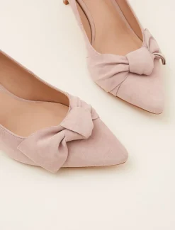 Sim Suede Bow Court Shoe