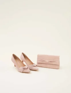 Sim Suede Bow Court Shoe