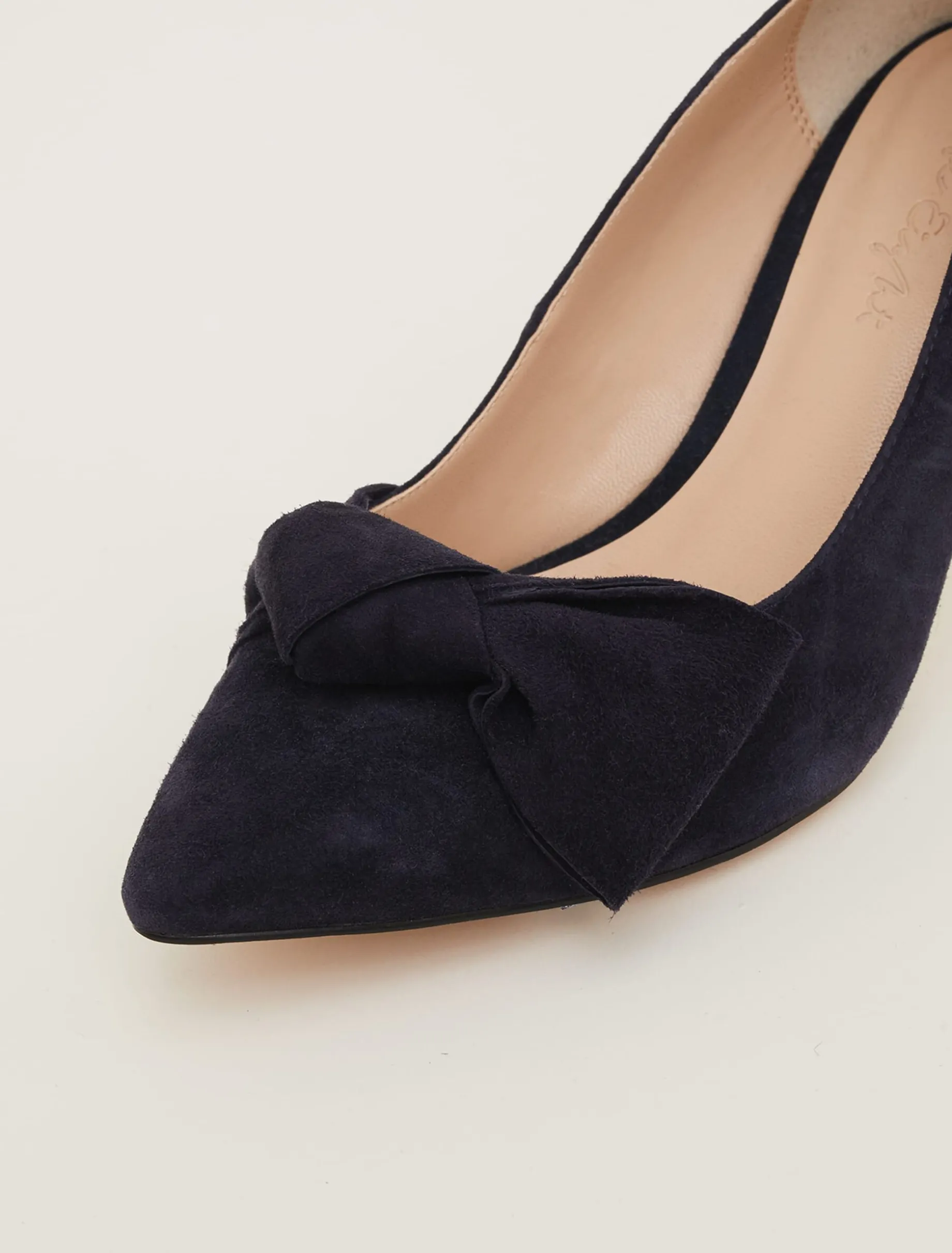 Sim Suede Bow Court Shoe
