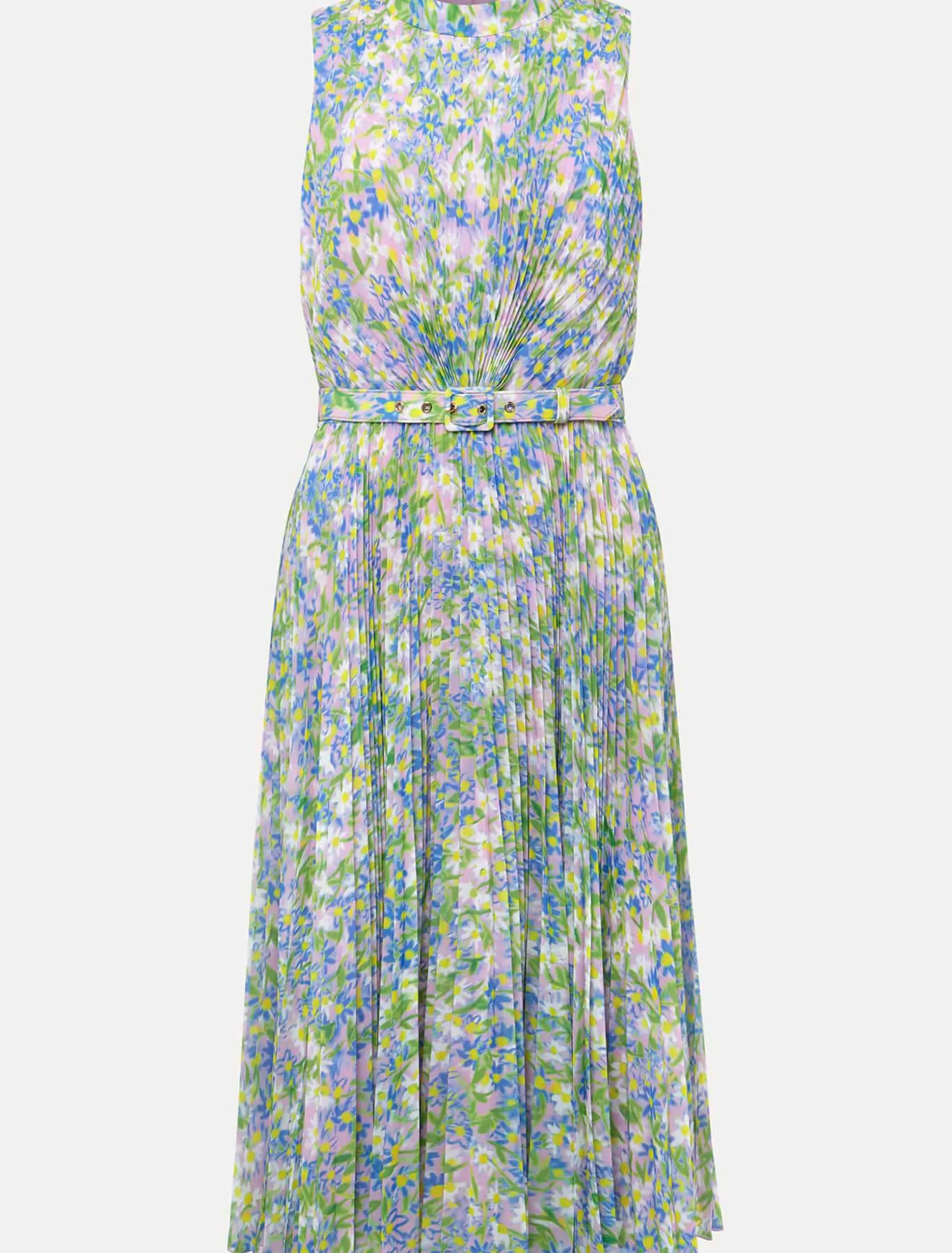 Simara Daisy Pleated Midi Dress
