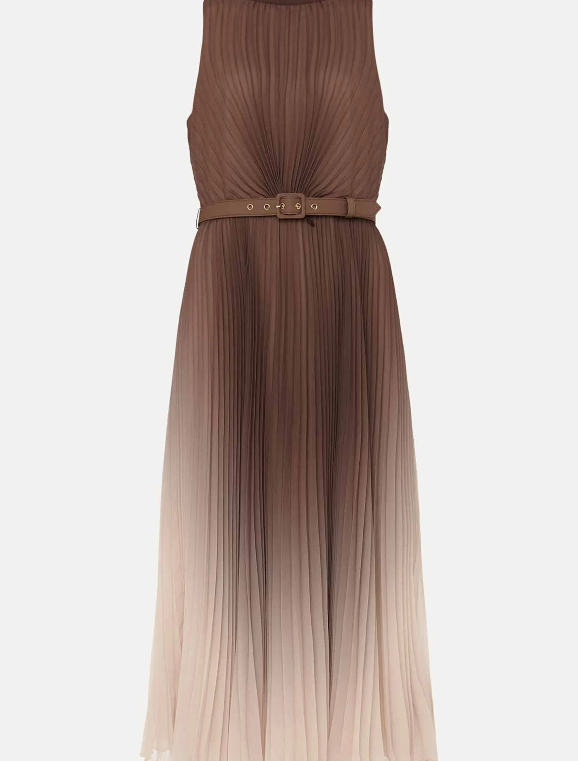 Simara Ombre Pleated Halterneck Dress