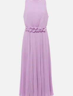 Simara Pleated Midi Dress