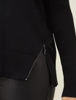 Skylar Roll Neck Zip Hem Jumper