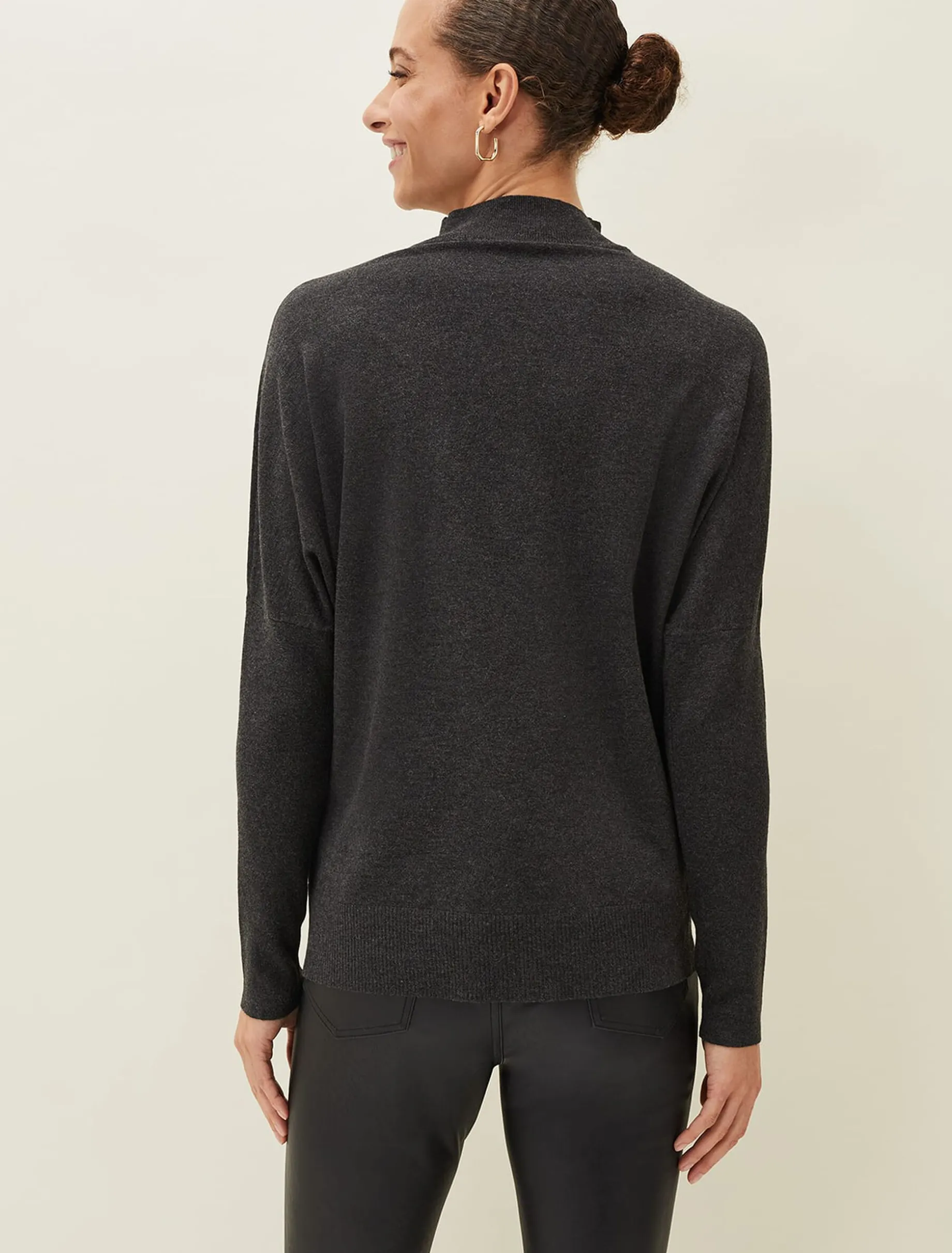 Skylar Roll Neck Zip Hem Jumper
