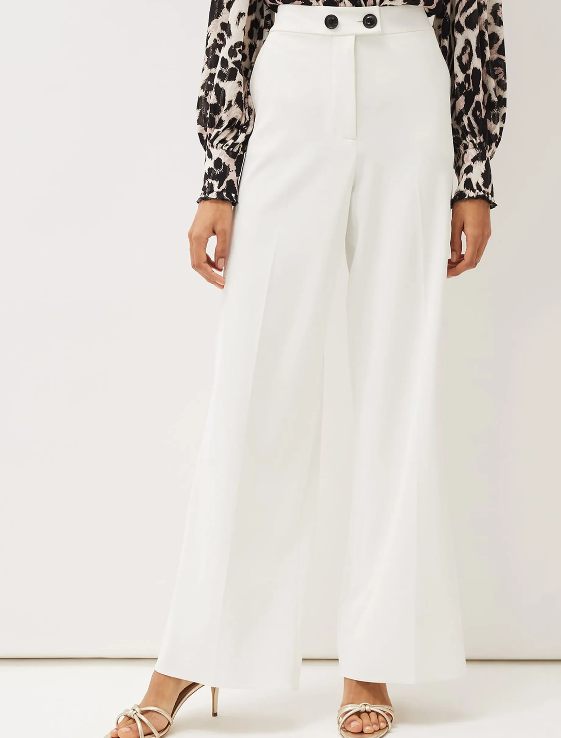 Solange Wide Leg Suit Trousers
