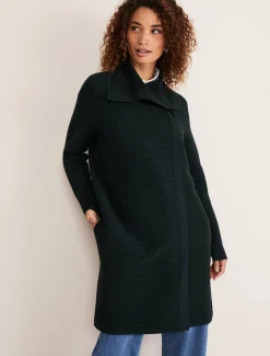 Sophia Ribbed Longline Coat