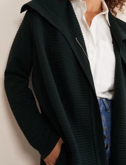 Sophia Ribbed Longline Coat
