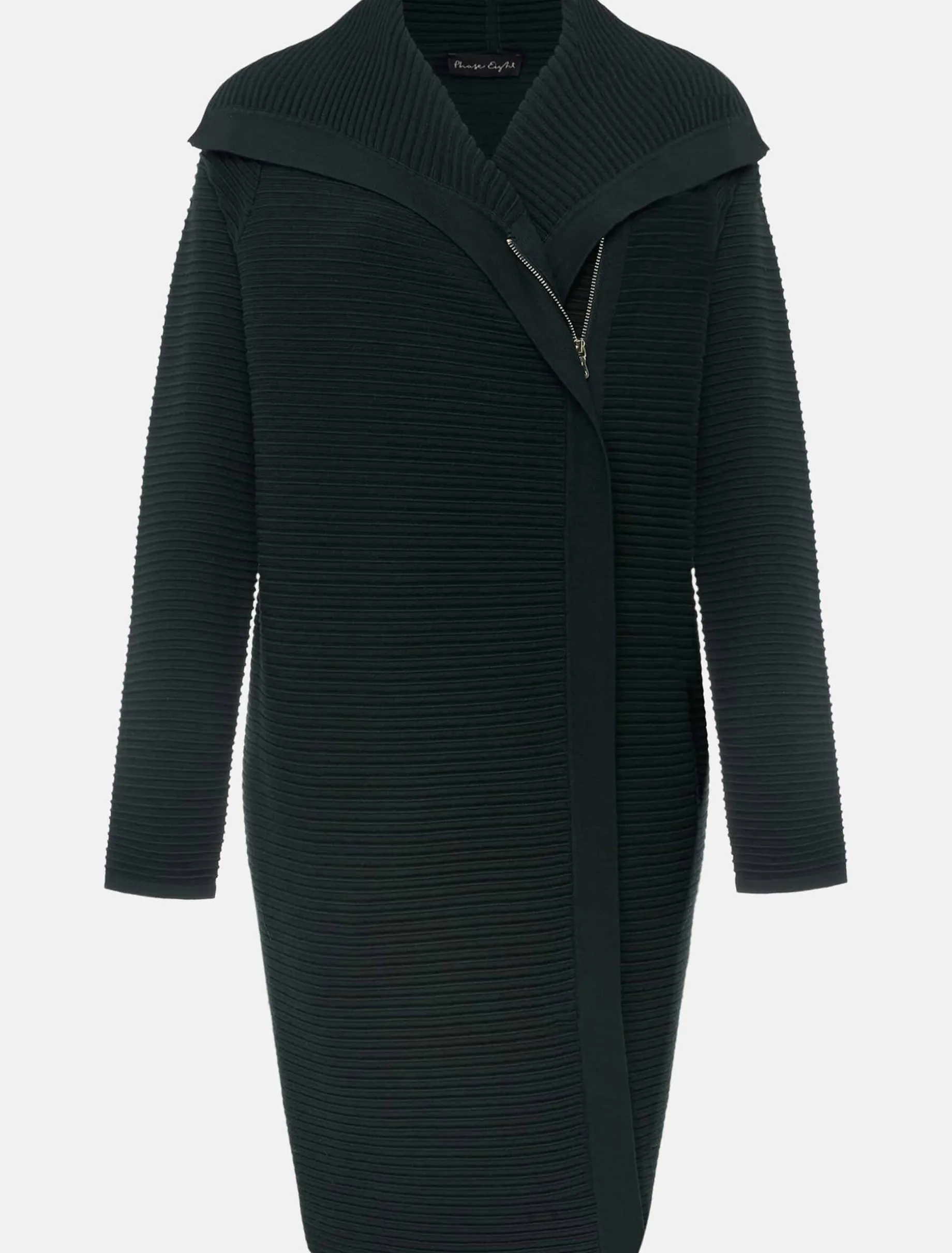 Sophia Ribbed Longline Coat