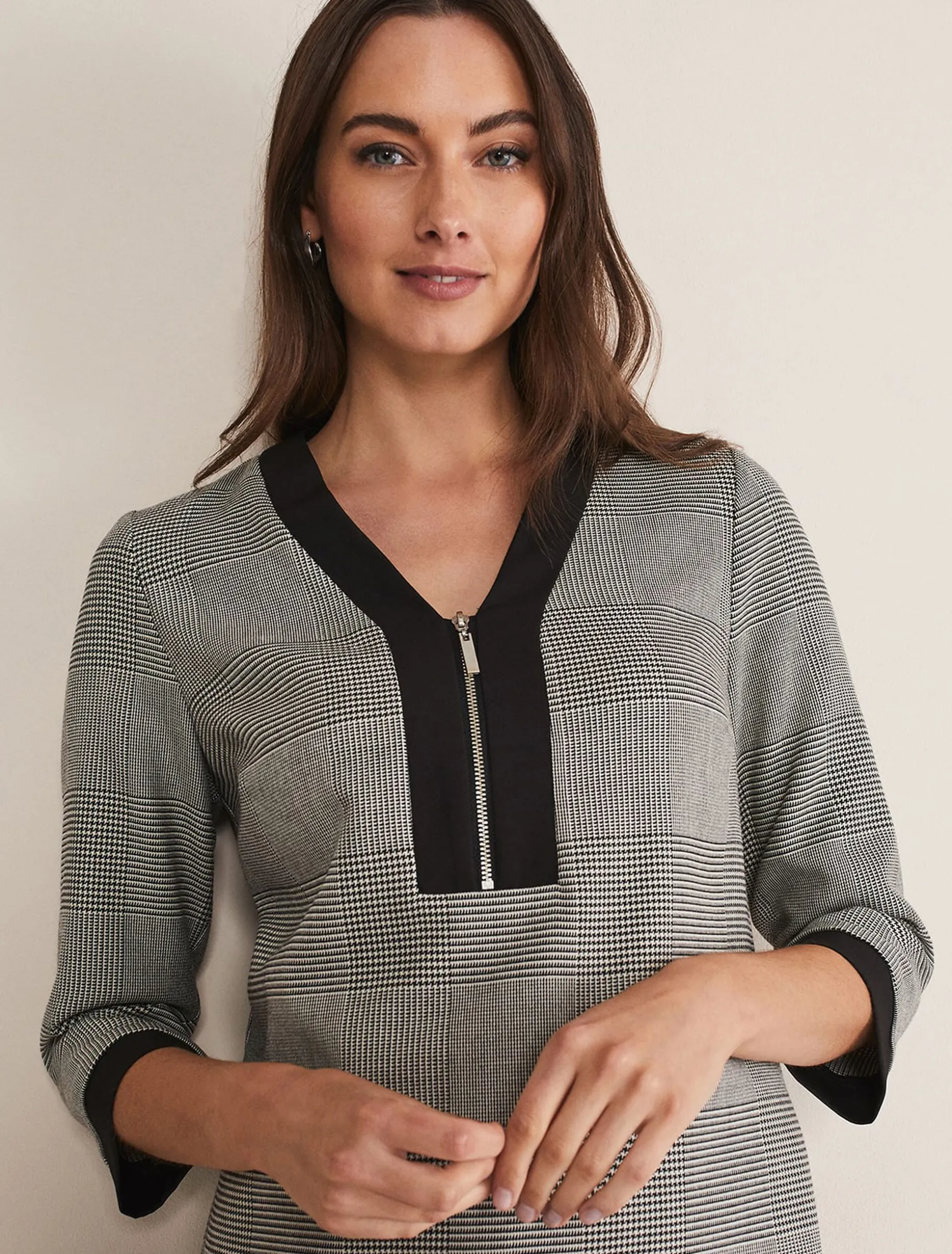 Soraya Check Midi Dress