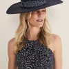 Spot Trim Boater Fascinator