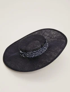Spot Trim Boater Fascinator