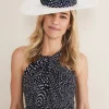 Spot Trim Boater Fascinator