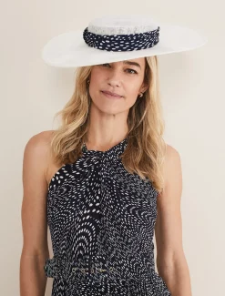 Spot Trim Boater Fascinator