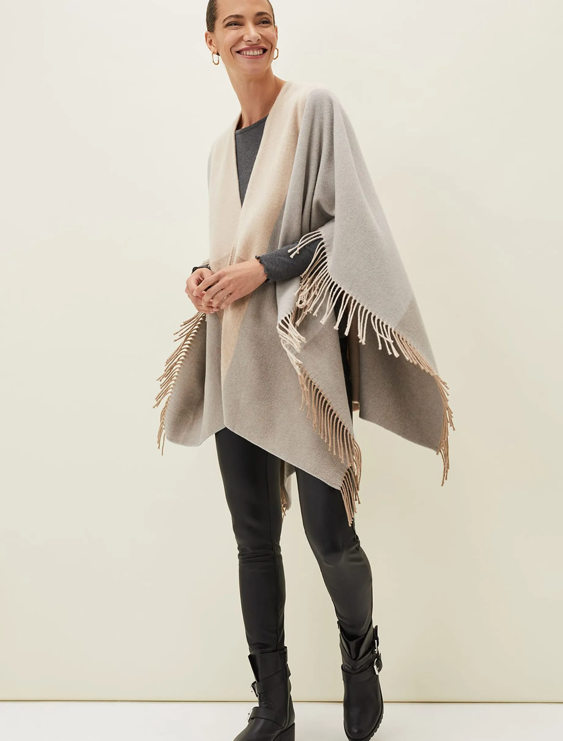 Stefana Colourblock Cape
