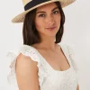 Straw Boater Hat