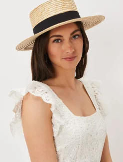 Straw Boater Hat