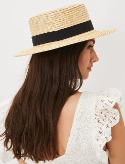 Straw Boater Hat