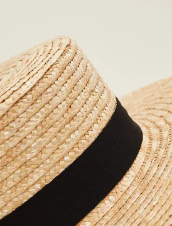 Straw Boater Hat