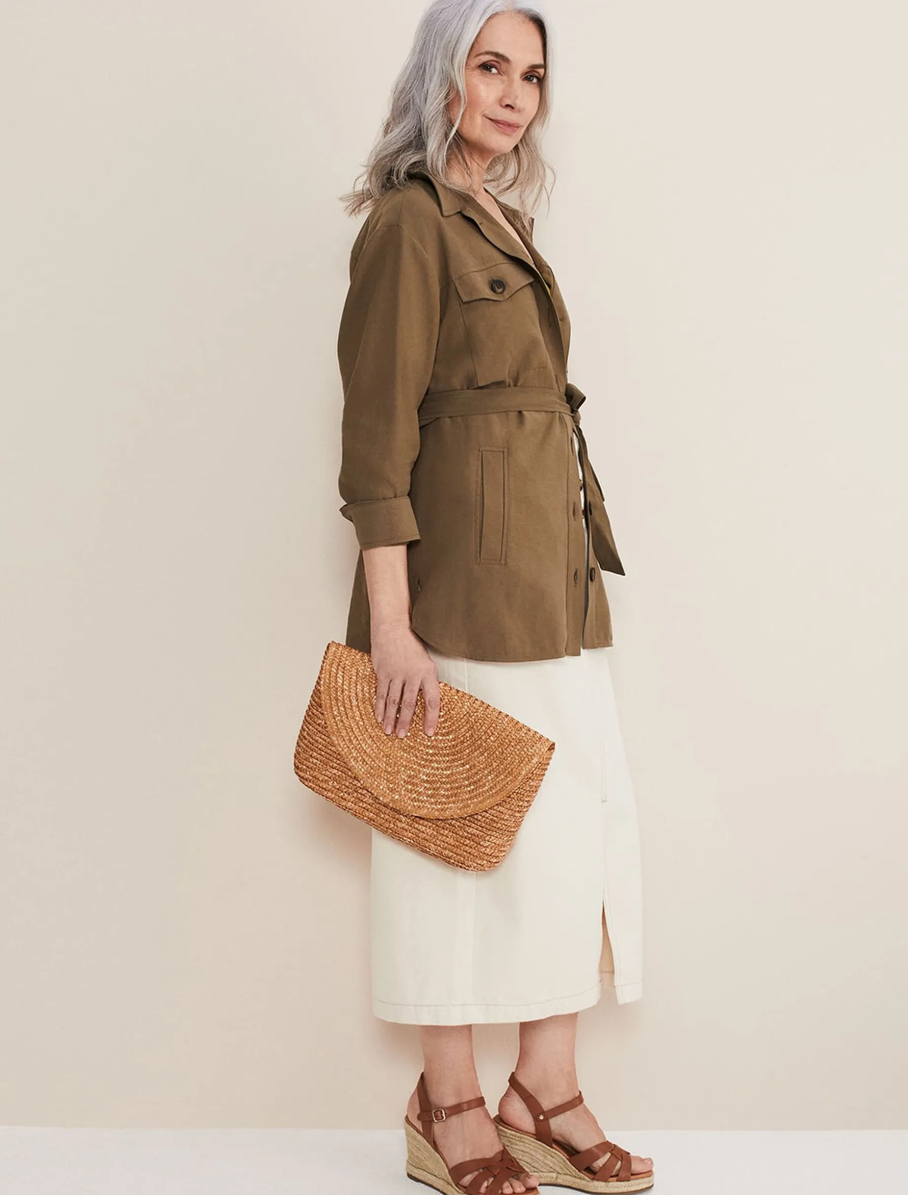 Straw Clutch Bag