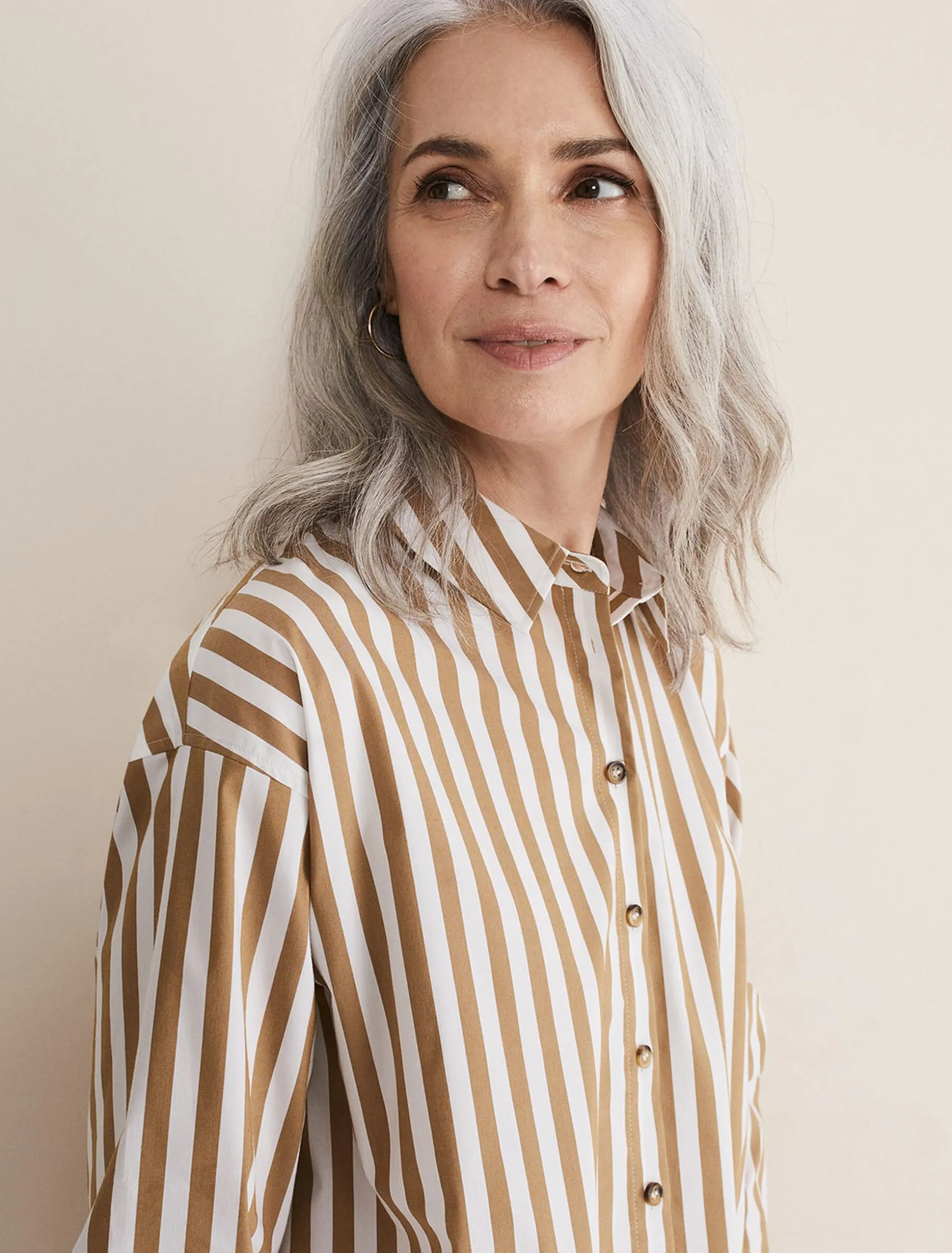 Stripe Camel Shirt