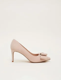 Suede Bow Front Court Shoe