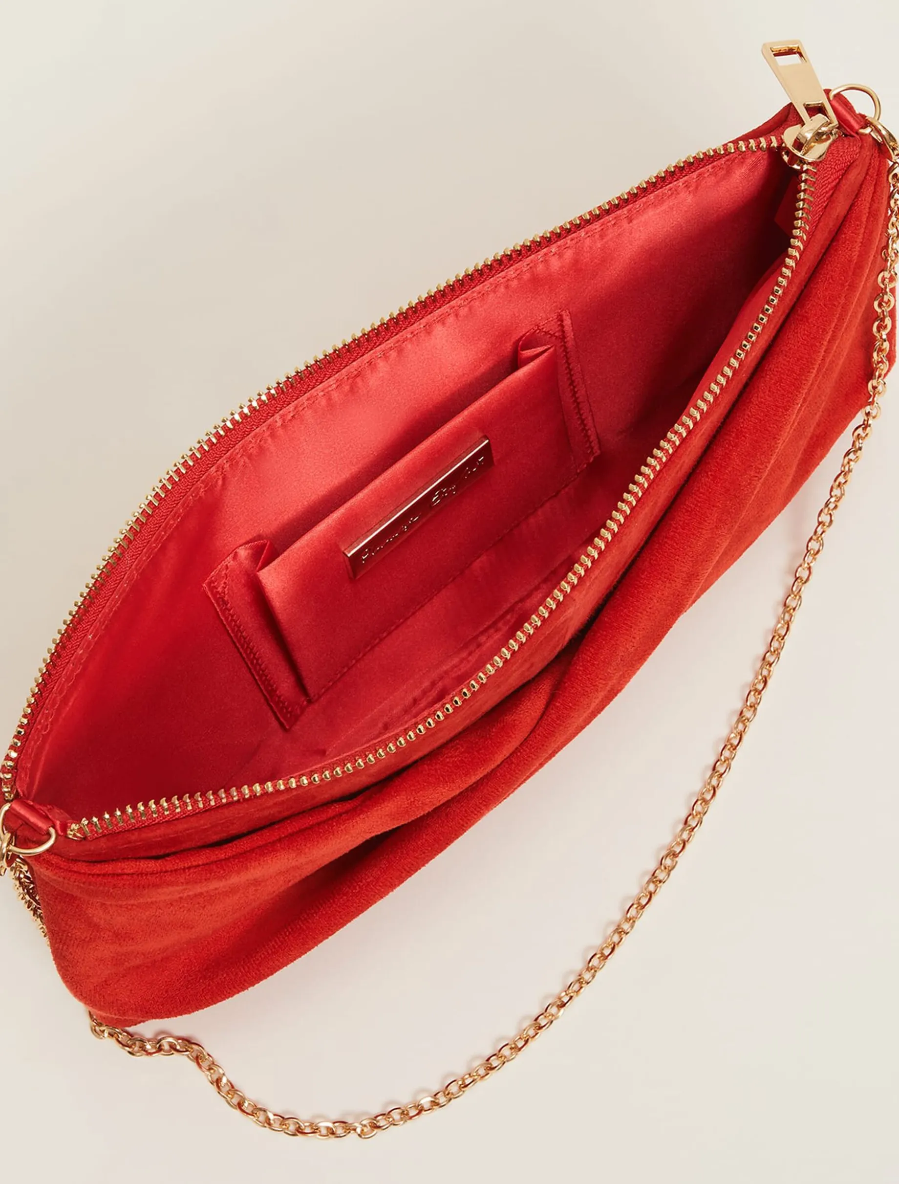 Suede Clutch Bag