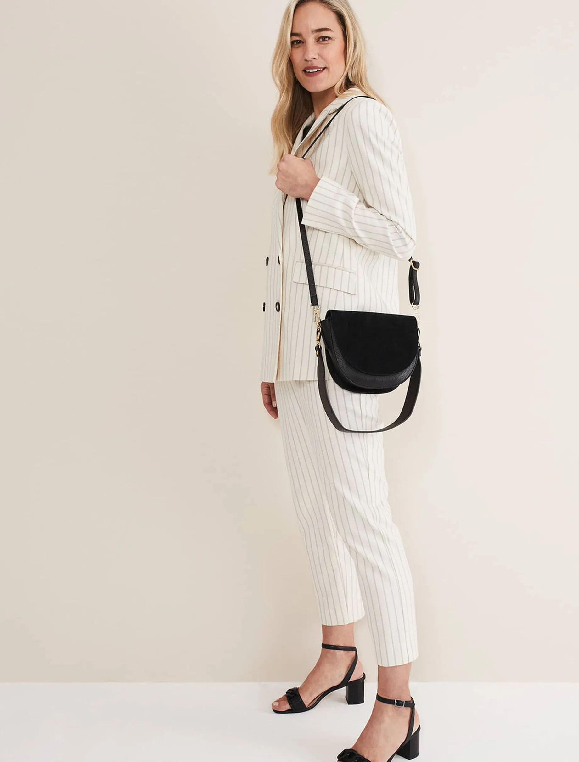 Suede Cross Body Bag