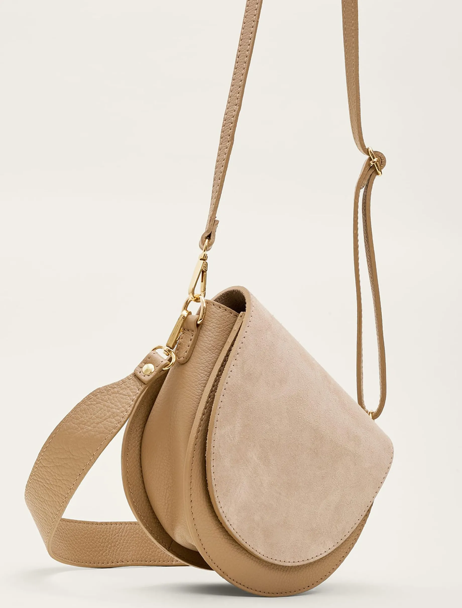 Suede Leather Cross Body Bag