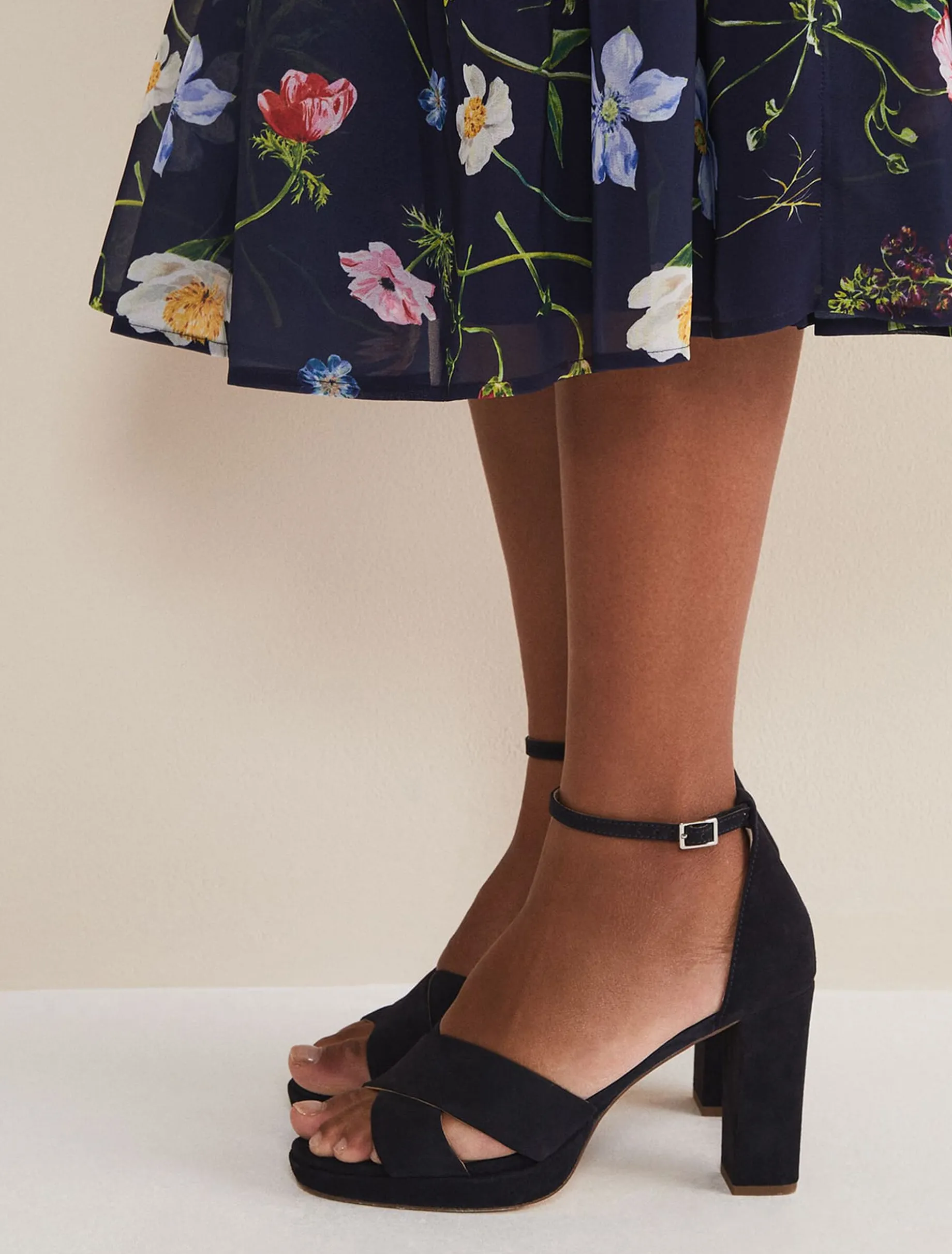 Suede Platform Heels