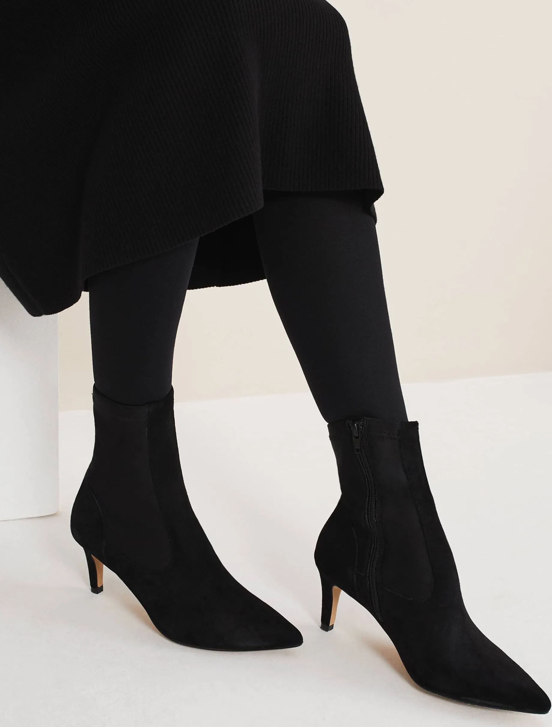 Suede Sock Boots