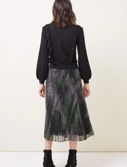 Susie Frill Detail Fine Knit Cardigan