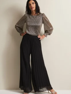 Sylvie Pleat Wide Leg Trousers