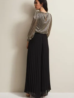 Sylvie Pleat Wide Leg Trousers