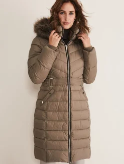 Synthia High Shine Midi Puffer
