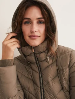 Synthia High Shine Midi Puffer