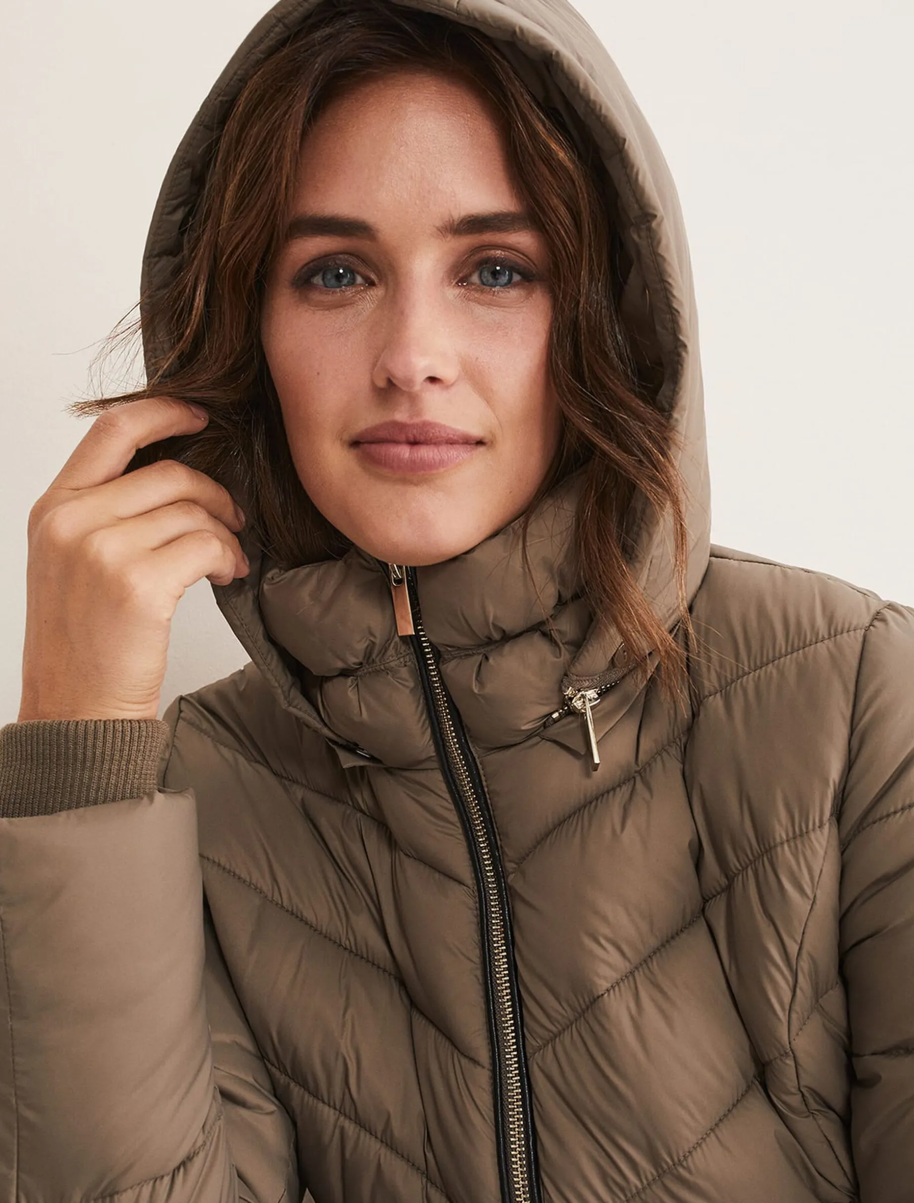 Synthia High Shine Midi Puffer
