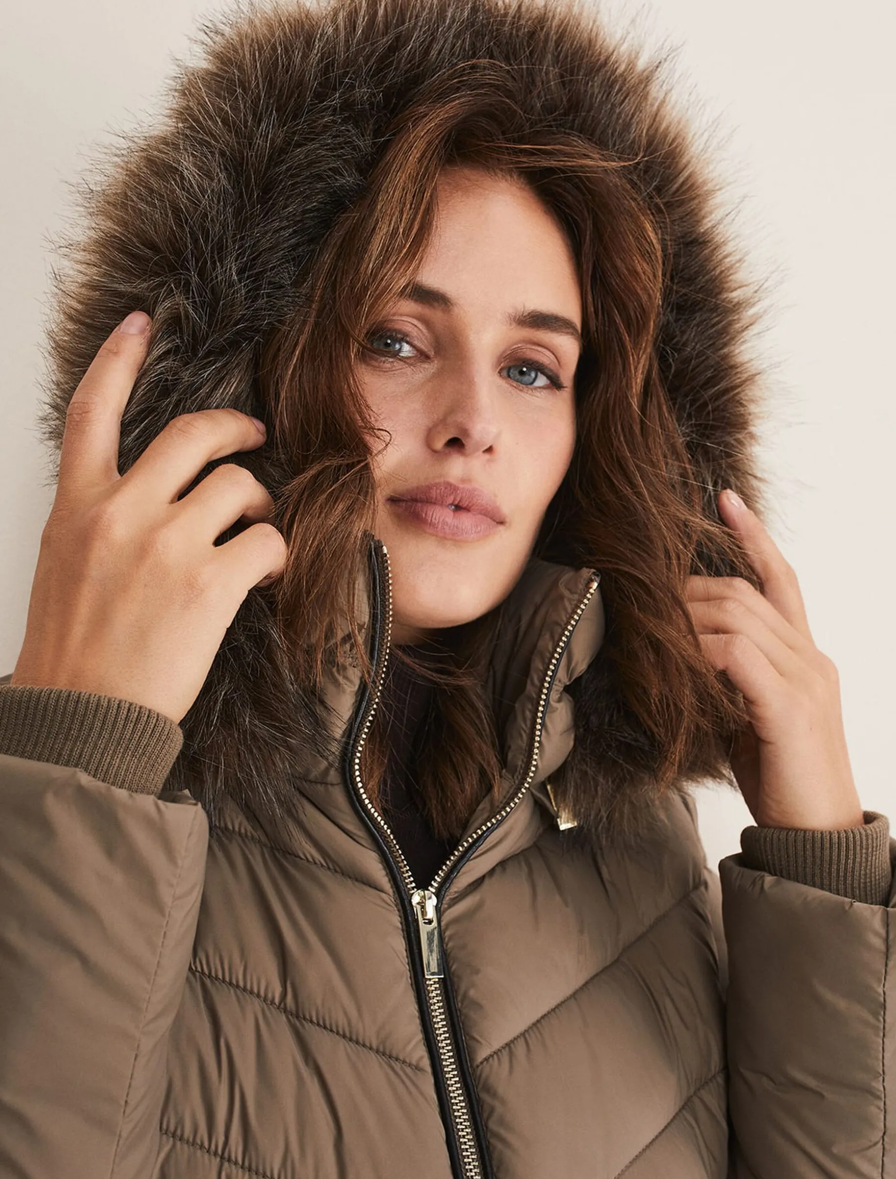 Synthia High Shine Midi Puffer