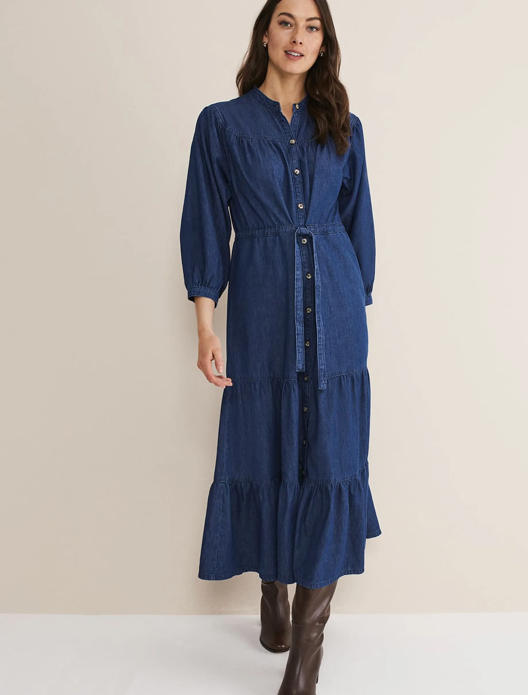 Talulla Tiered Denim Dress
