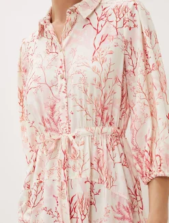 Tana Coral Printed Midi Dress