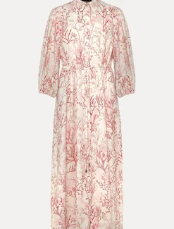 Tana Coral Printed Midi Dress