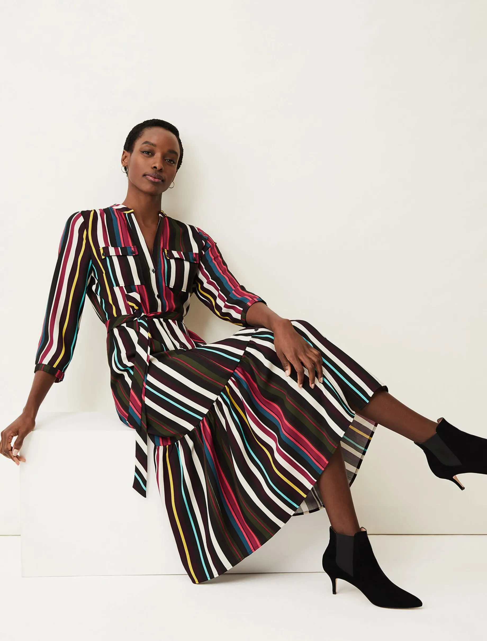 Tania Stripe Shirt Dress