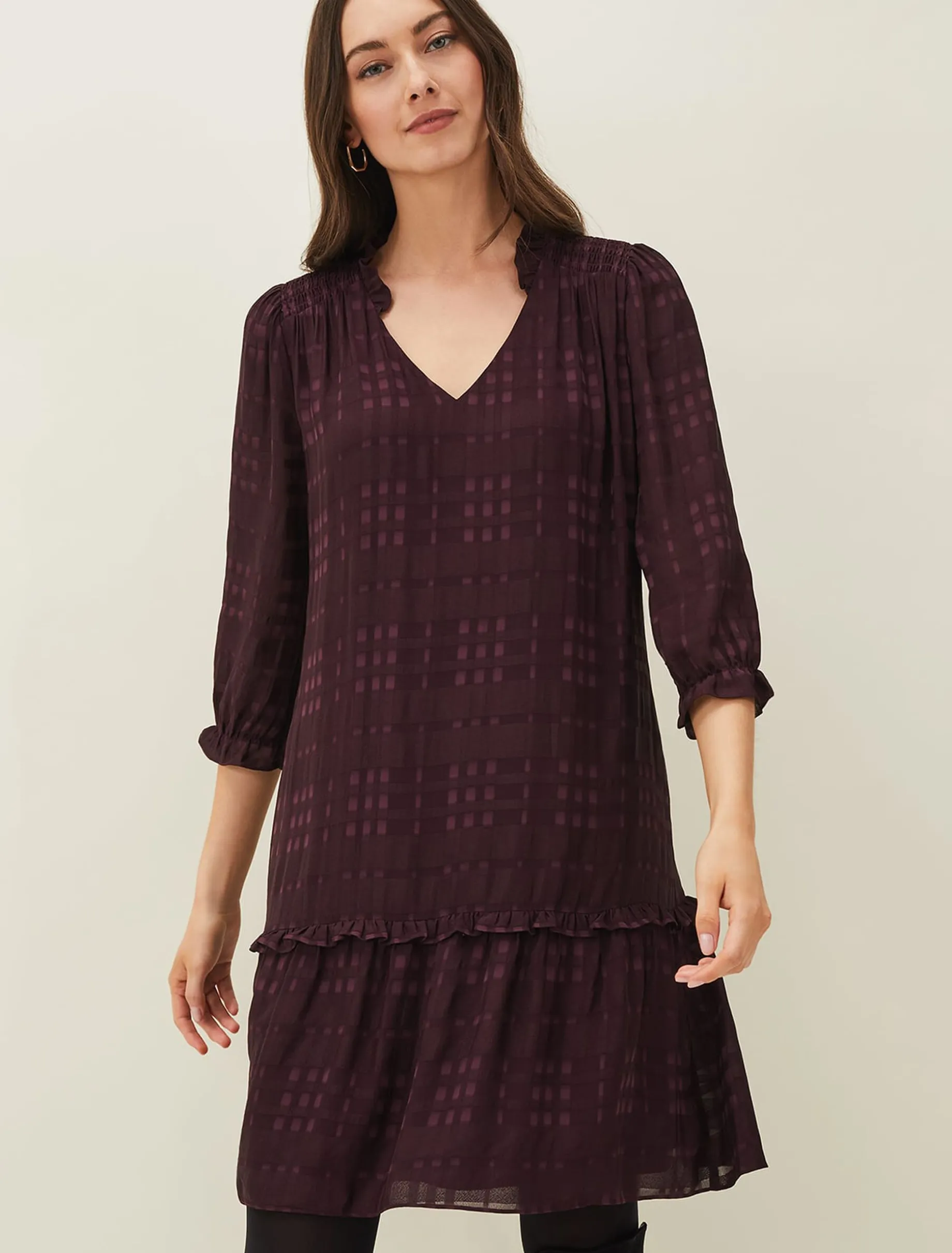 Tansy Ruffle Swing Dress